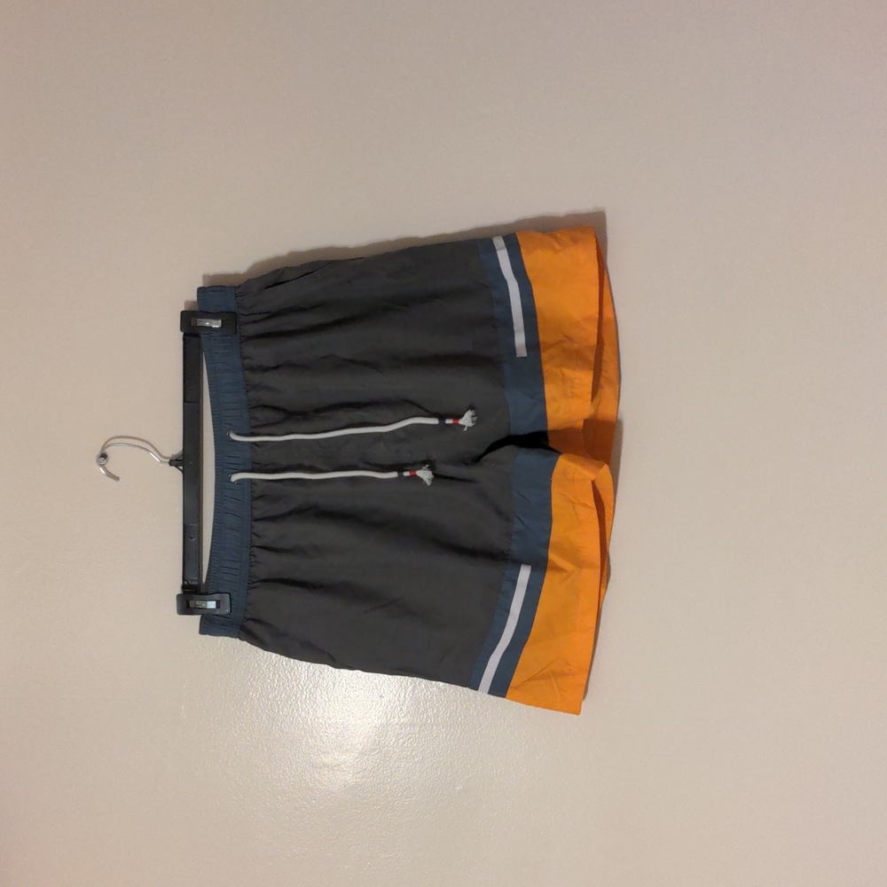 Mens swim shorts with lining size XXl gray/orange